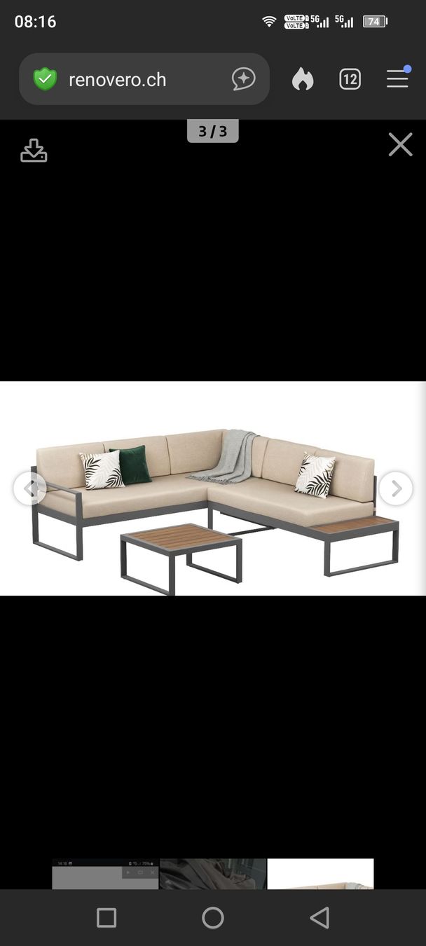 Gonser Divani: Lounge Odessa Beige – Usato da Scherzingen venduto da The-C