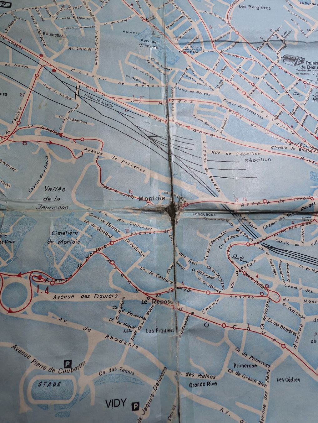 Cartine & Atlanti: Vieux plan de Lausanne de 1982 – Difettoso da Muraz (Collombey) venduto da so06 3