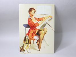 AK Pin-Up Elvgren Postkarte ungelaufen