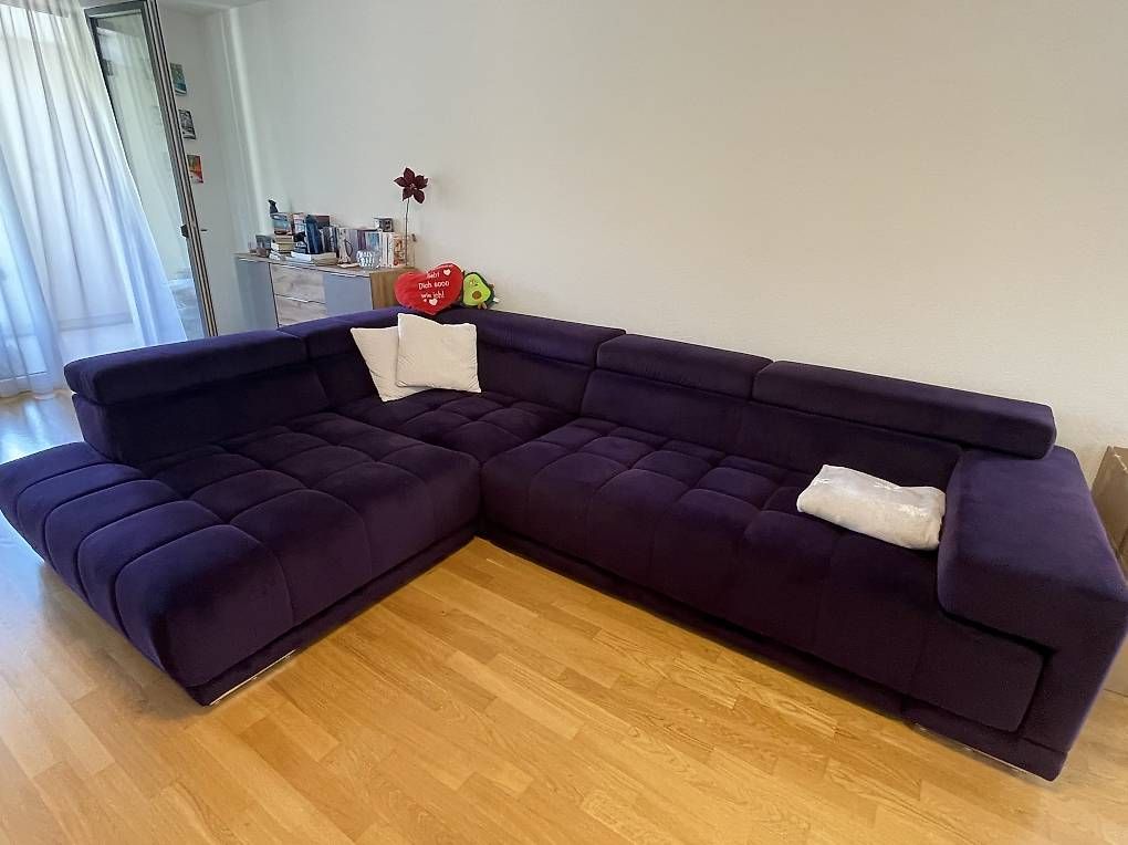 Pfister Sofas: Ecksofa Violett – D'occasion à Adliswil par Medeno