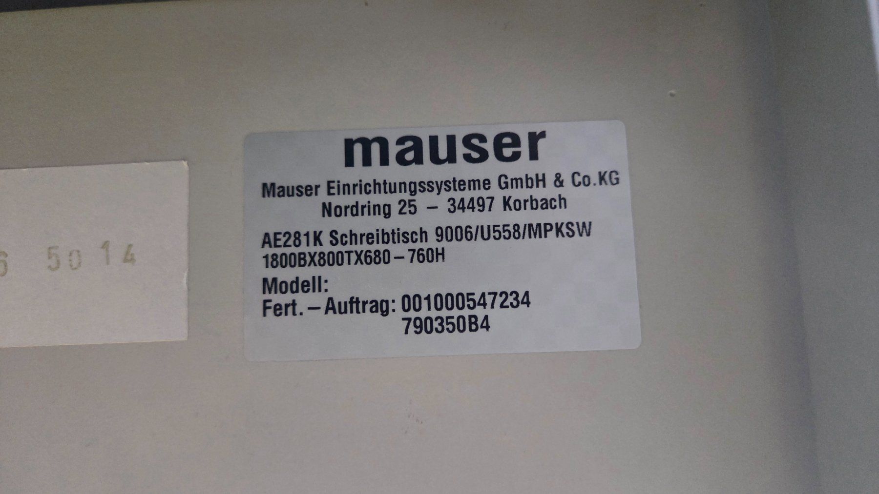 Scrivanie: Büroschreibtisch Profi  von der Fa. Mauser – Usato da St.Gallen venduto da Cipi15 4