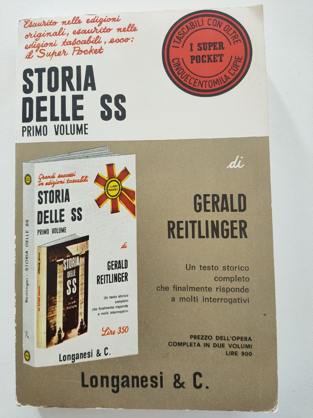 Bücher: Storia delle SS Primo Volume Gerald Reitlinger Buch – Gebraucht aus Gipf-Oberfrick von minini 1