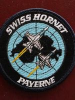 Luftwaffe Abzeichen Badge Swiss Hornett  Fa-18 Payerne neu