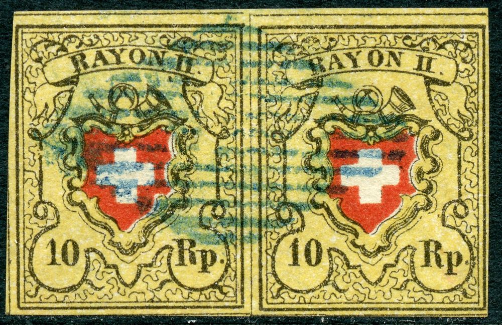 Zst 16 II Rayon II im Paar E LU Typen 5/6 Attest Rellstab (Gebraucht ...