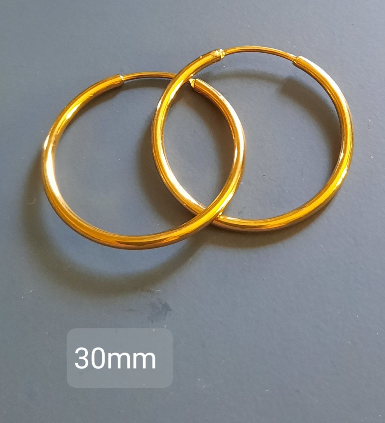 Ohrringe & -stecker: Ohrringe Creolen goldfarbig 30mm – Neu (gemäss Beschreibung) aus Uster von sista-esta 2