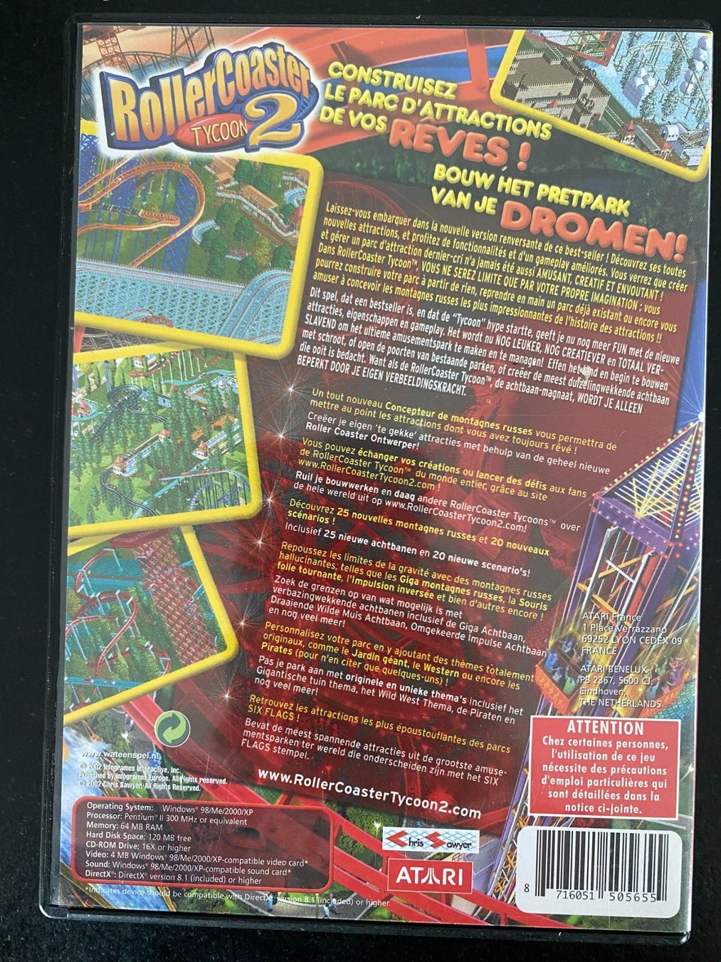 CD & DVD vergini: RollerCoaster Tycoon 2 PC CD-ROM Best of Atari – Usato da Schöftland venduto da agnera 1