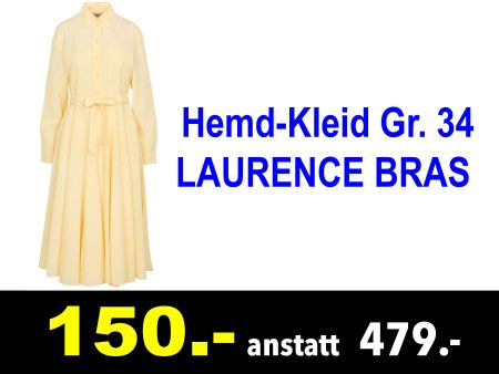 🔴  Hemd-Kleid LAURENCE BRAS Gr. 34  /825Z