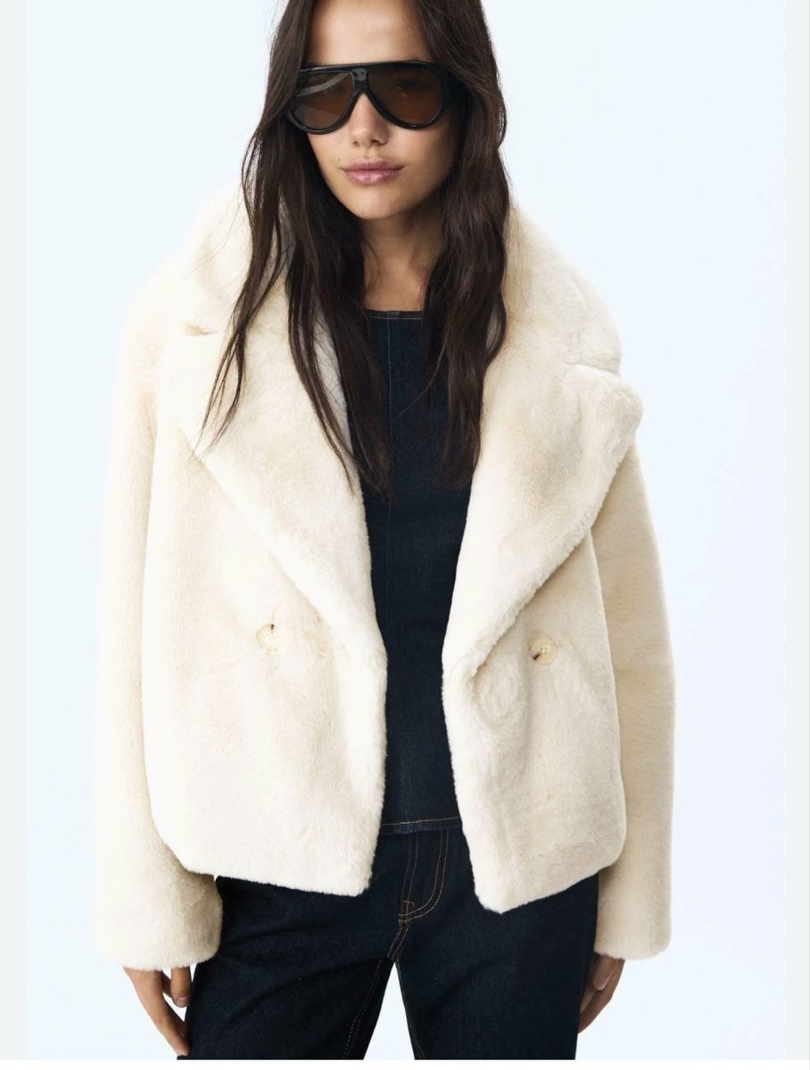 Stradivarius Giacche: Kunstfell Jacke von Stradivarius, Grösse S – Nuovo (secondo la descrizione) da Giswil venduto da Ody2 3