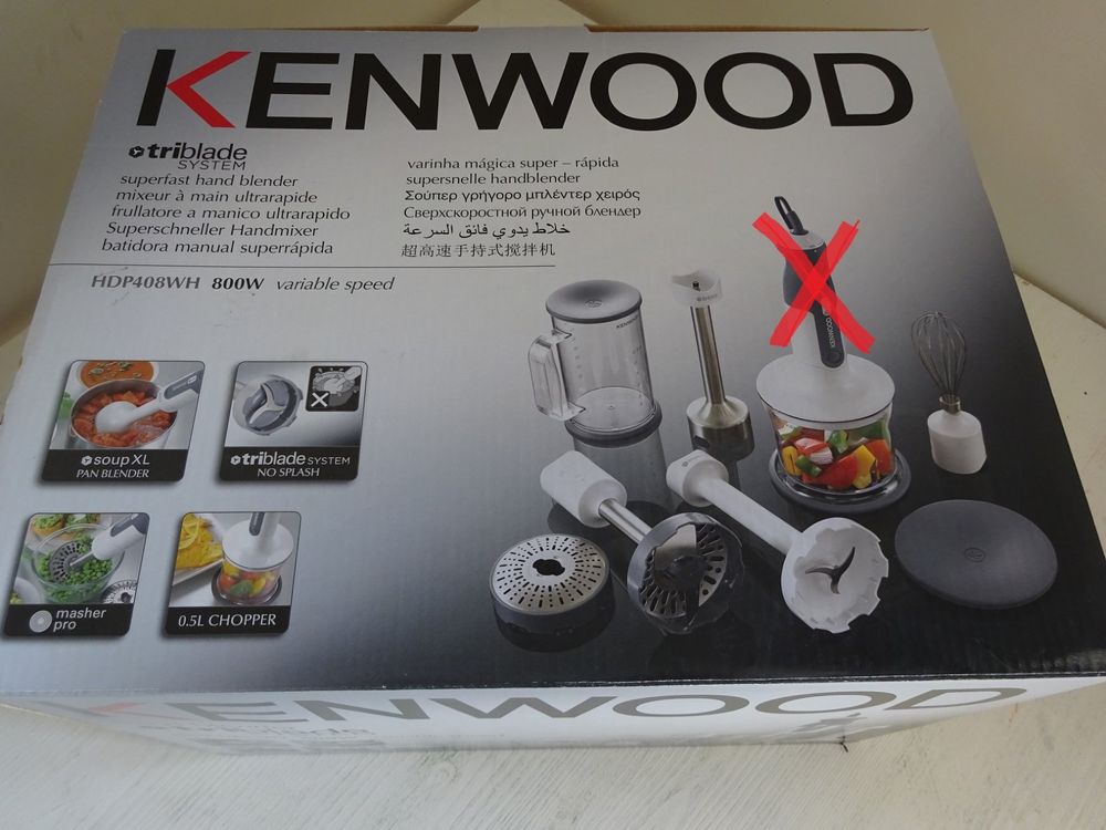 Kenwood Triblade Hand Blender HDP408WH