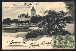 Lausanne, Quai d'Ouchy et Hotel du Chât