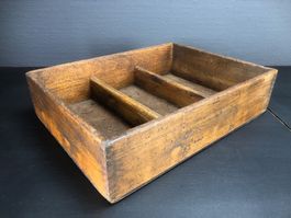 Original Industrial Design Holzbox, Kiste, Holzkiste Vintage