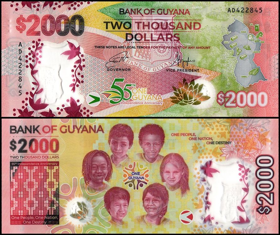 Guyana 2000 Dollars UNC 2021 | Kaufen auf Ricardo