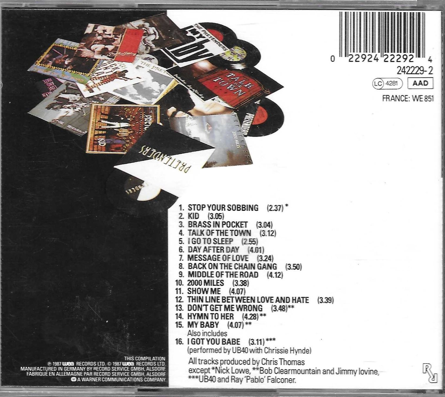 CDs: THE PRETENDERS  -  THE SINGLES – Gebraucht aus Bex von Giorgiob 1