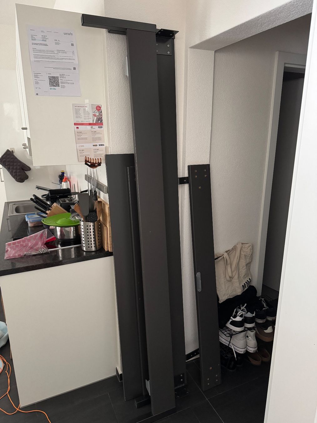 Letti: Bettgestell massiv grau / mit passender Matratze – Usato da Zürich venduto da scarpagiona 3
