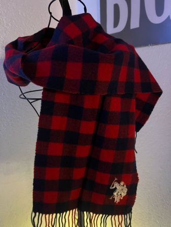 U.S. Polo Assn. Schal kariert rot/blau
