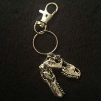 ★T-Rex Schlüsselanhänger Silber NEU ★