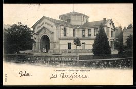 AK Lausanne, Ecole de Medecine, 1902