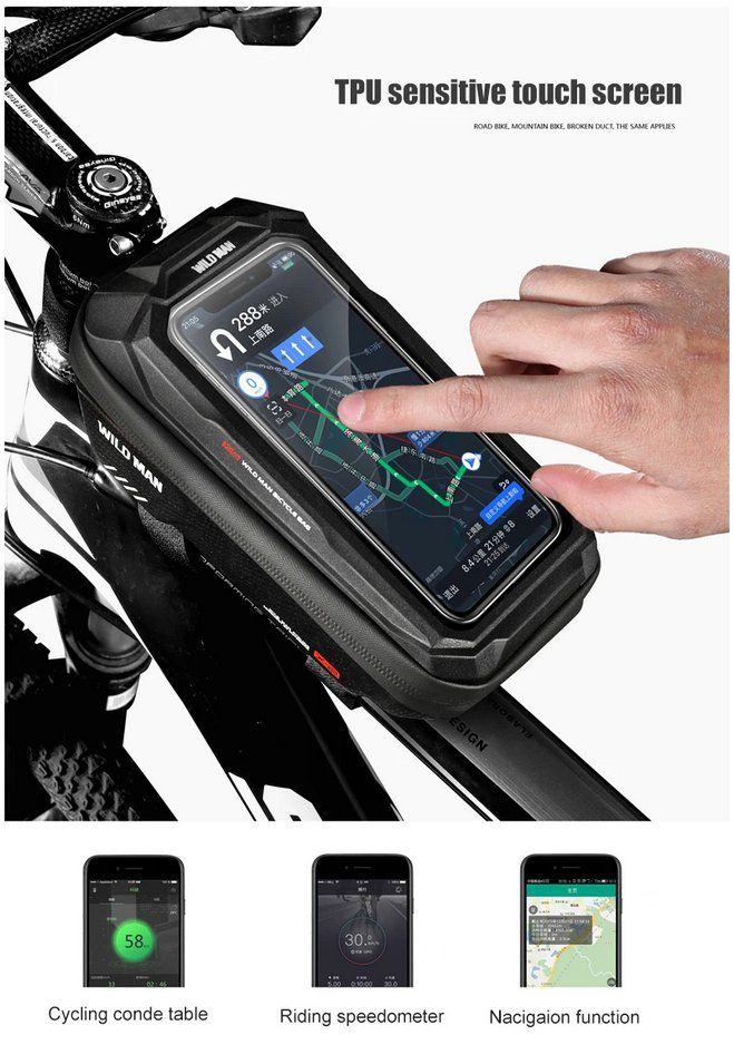 Taschen: Fahrrad Lenkertasche wasserdicht Touchscreen Handytasche – Neu und originalverpackt aus Genève von Anna-38 1