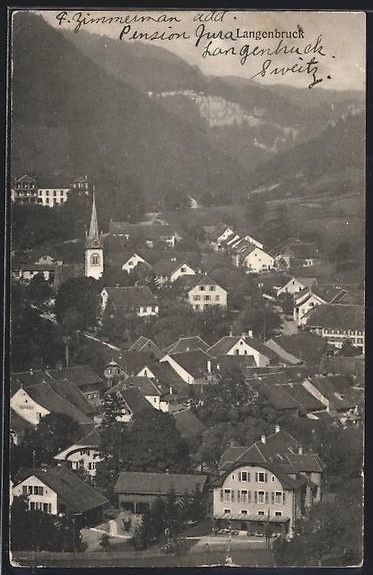 Cartoline postali: AK Langenbruck, Teilansicht, 1912 – Usato da Berlin venduto da bartko-reher