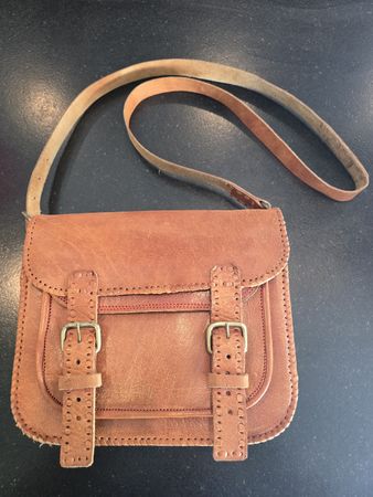 Coole Ledertasche für Damen, braun Vintage!