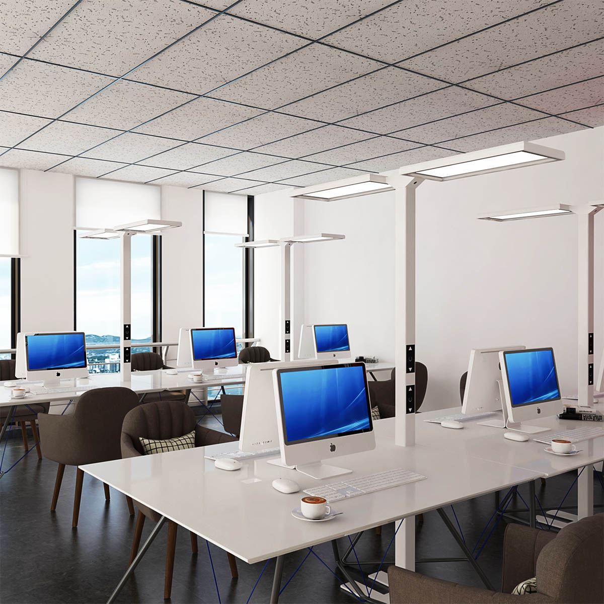 Lampade: Büro Stehleuchte, Doppelkopf, Office – Nuovo (secondo la descrizione) da Kreuzlingen venduto da Smart-Light 2