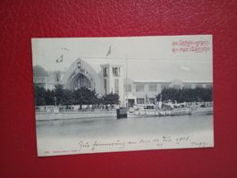 Sängergruss aus Zürich 1905 Zürichsee Schiff s/w Karte