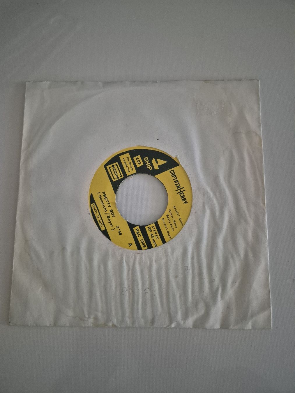 Dischi in vinile: Captain Henry -  Pretty Boy/On your Fire - Single 7 , CH – Usato da Uster venduto da newwave0 1