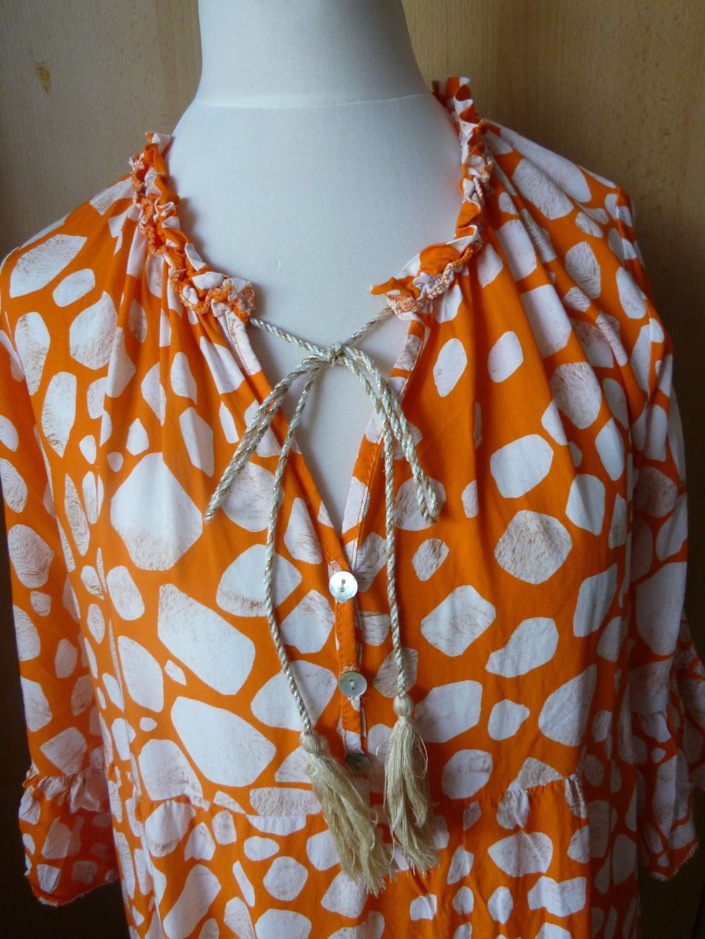 Kleider: orange Long Bluse / Kleid TANTRA  Gr. L – Gebraucht aus Dättlikon von Mamakuga 2