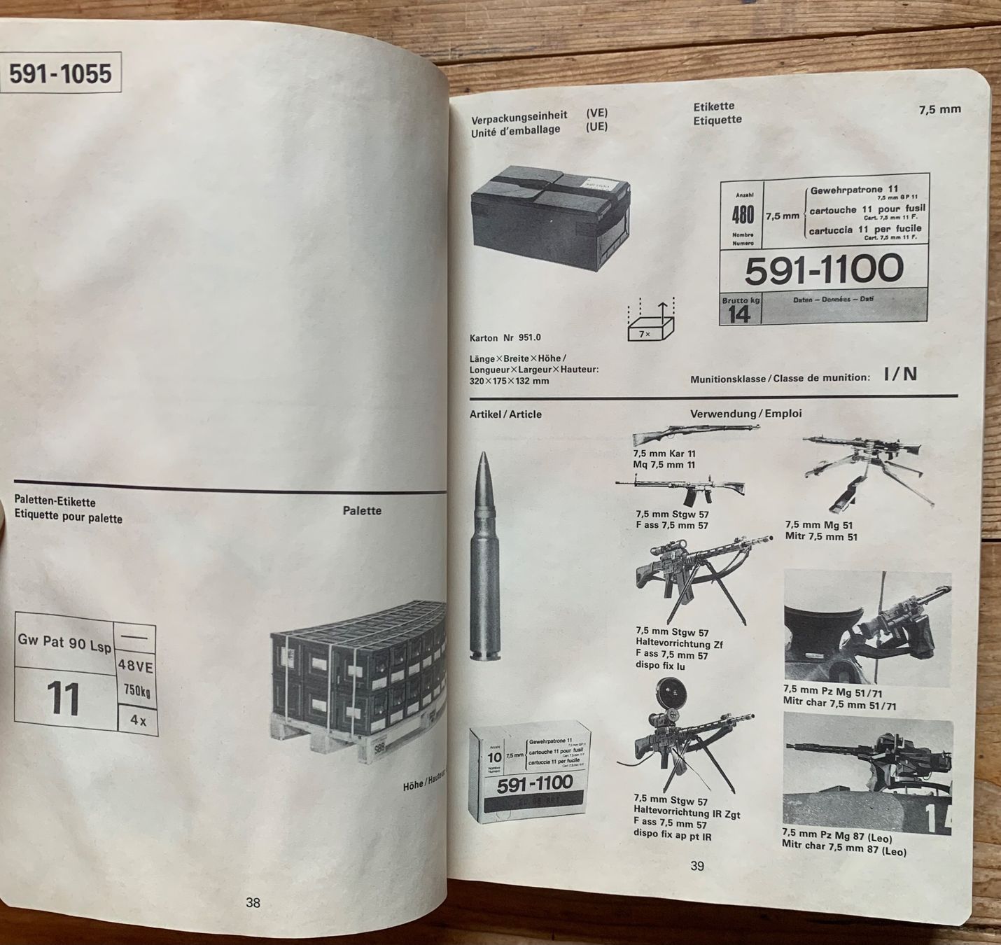Libri: Dokumentation 63.132 df Angaben über Kriegsmunition – Usato da Goldingen venduto da Bergler012 5