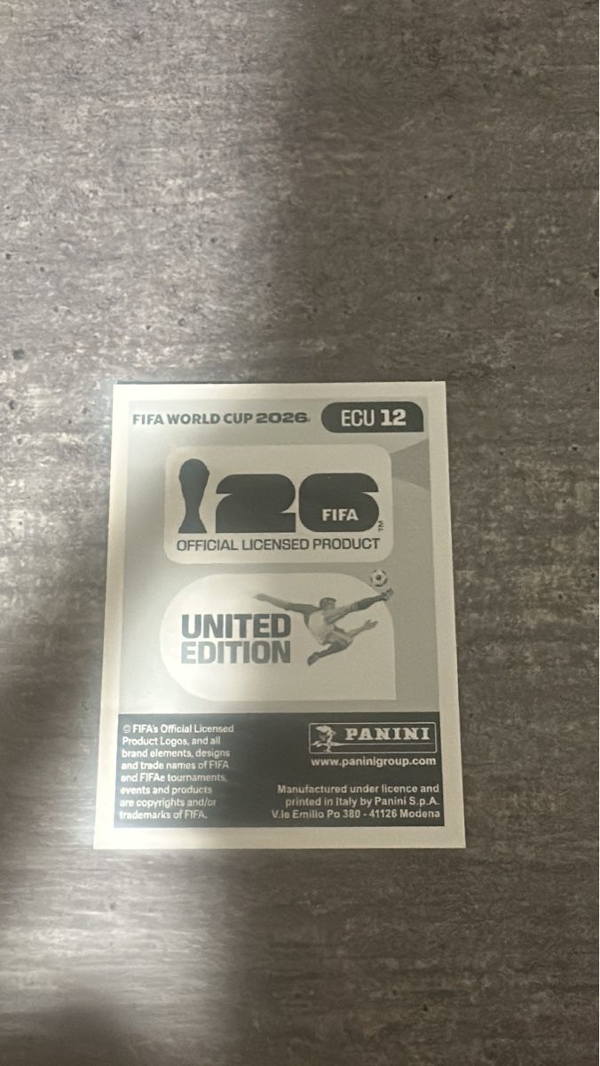 Panini Sammelbilder & Trading cards: ECU 12 , FIFA WORLD CUP 2026 PANINI  – Neu (gemäss Beschreibung) aus Frauenfeld von 1PegPeg1 1