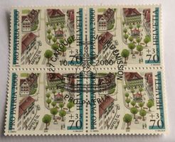 4 er Block Nr.B268 mit Stempel 2000 Carouge   