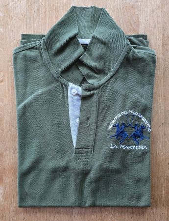 La Martina Poloshirt grün S, schlicht