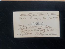 💙 Handschrift Autograph von AUGUSTE RODIN !!