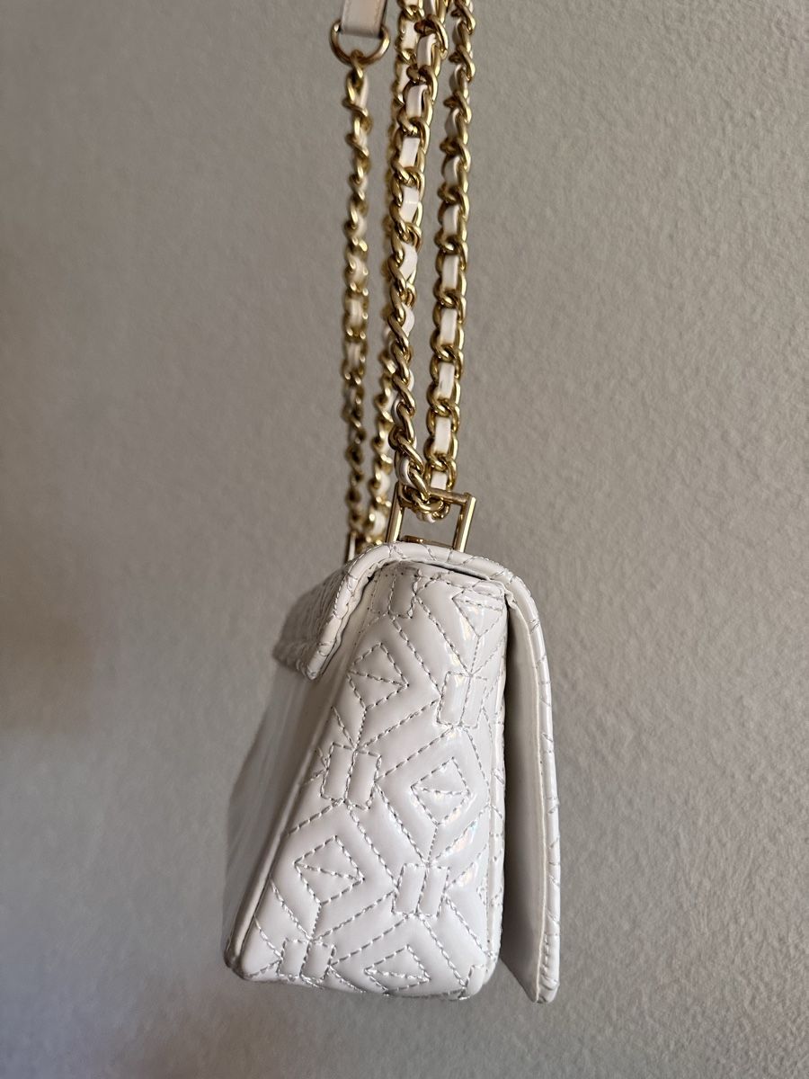 Borse da donna: River Island Gesteppte Crossbody Tasche Weiss – Usato da Zürich venduto da ElissZurich 2