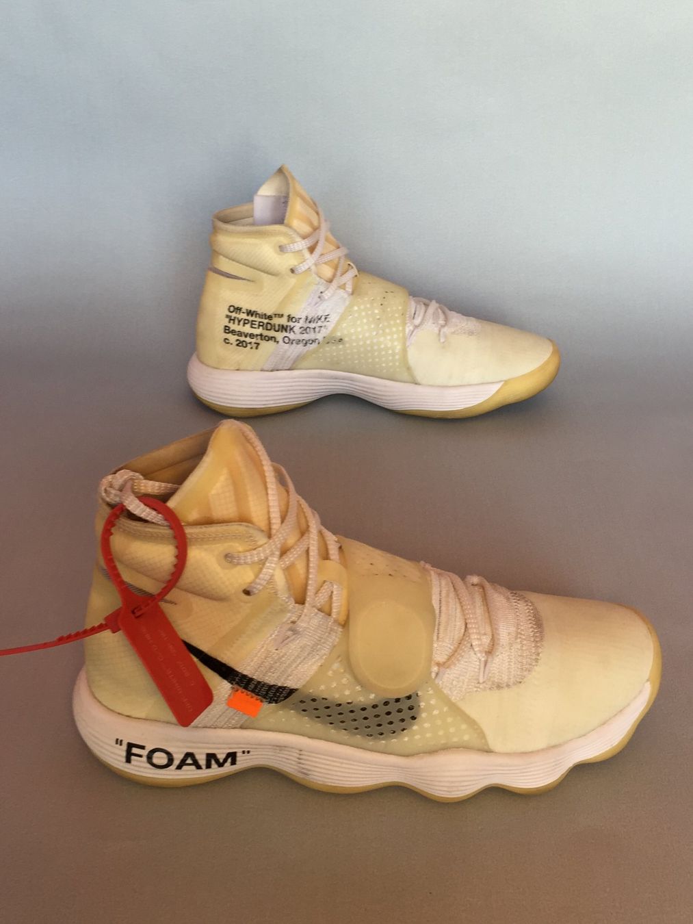 Off-White Herrenschuhe: Nike React Hyperdunk 2017 Flyknit Off-White "The Ten" 45 – Gebraucht aus Genève von ang_7j7j 7