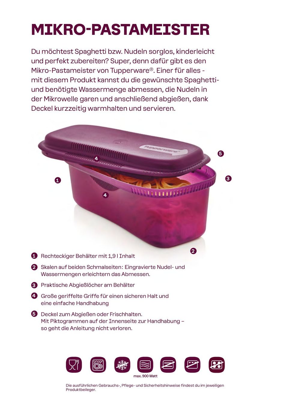 Tupperware Contenitori & Simili: Tupperware - Pasta Maker – Nuovo (secondo la descrizione) da Kaufdorf venduto da bambulka22 3
