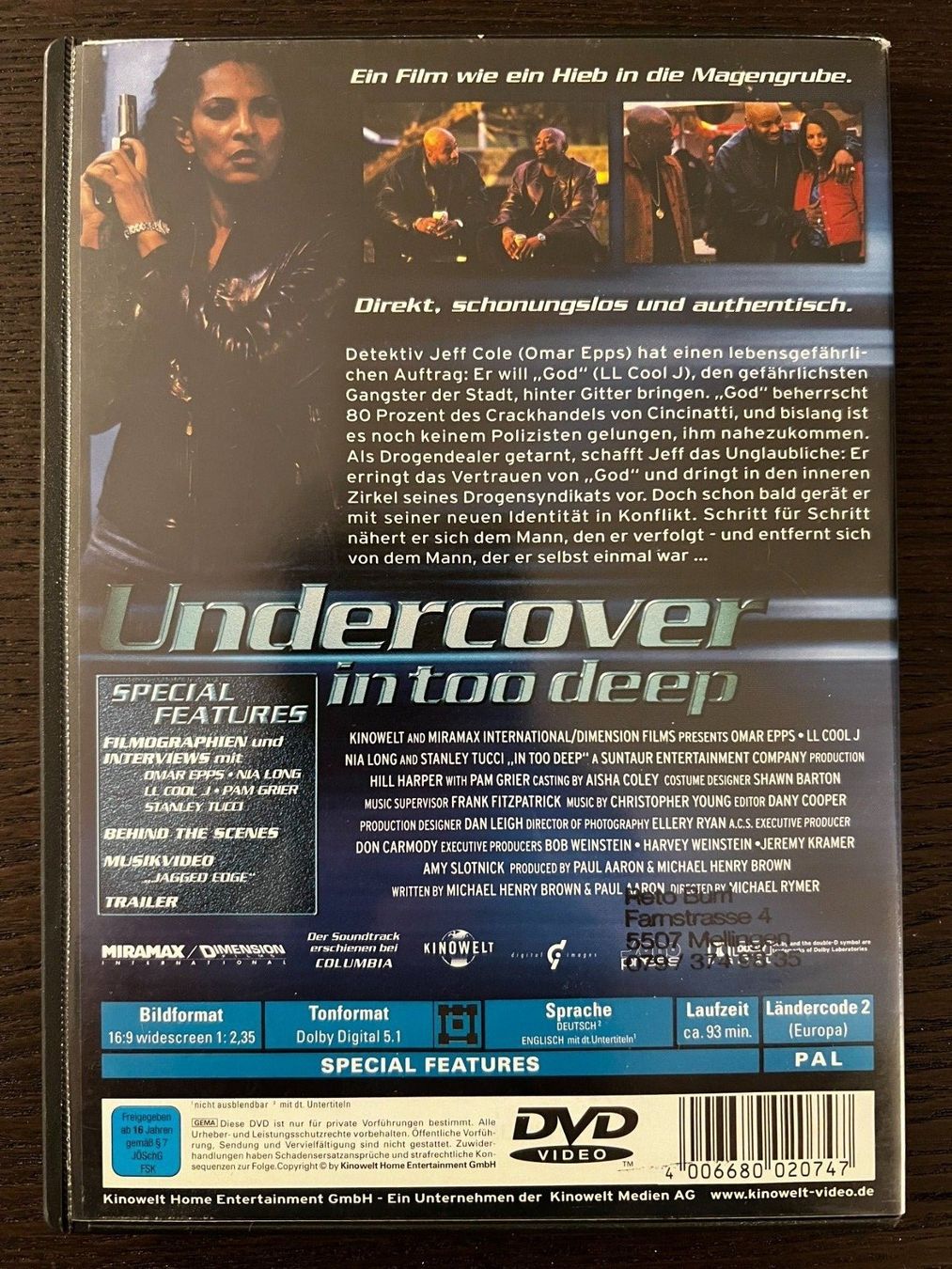 Tutti i DVDs: Undercover - In Too Deep – Usato da Zürich venduto da FilmFreunde 1