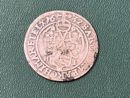 Antike Silber Münze Kurfürstentum Sachsen 1632