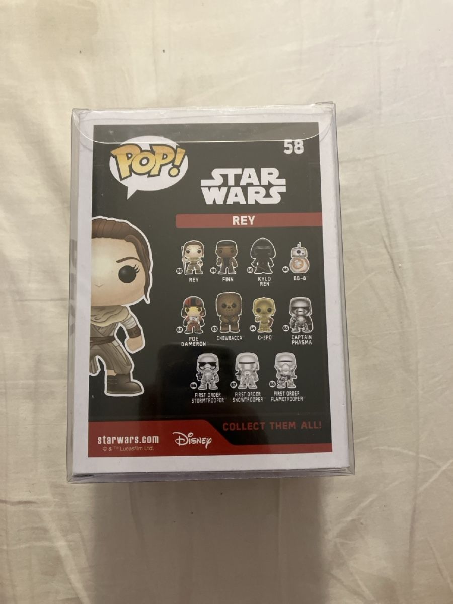 Funko Statuette: Funko Pop, Rey, Star Wars, 58 – Nuovo e nell'imballaggio originale da Rochefort venduto da ise_c7lc 2