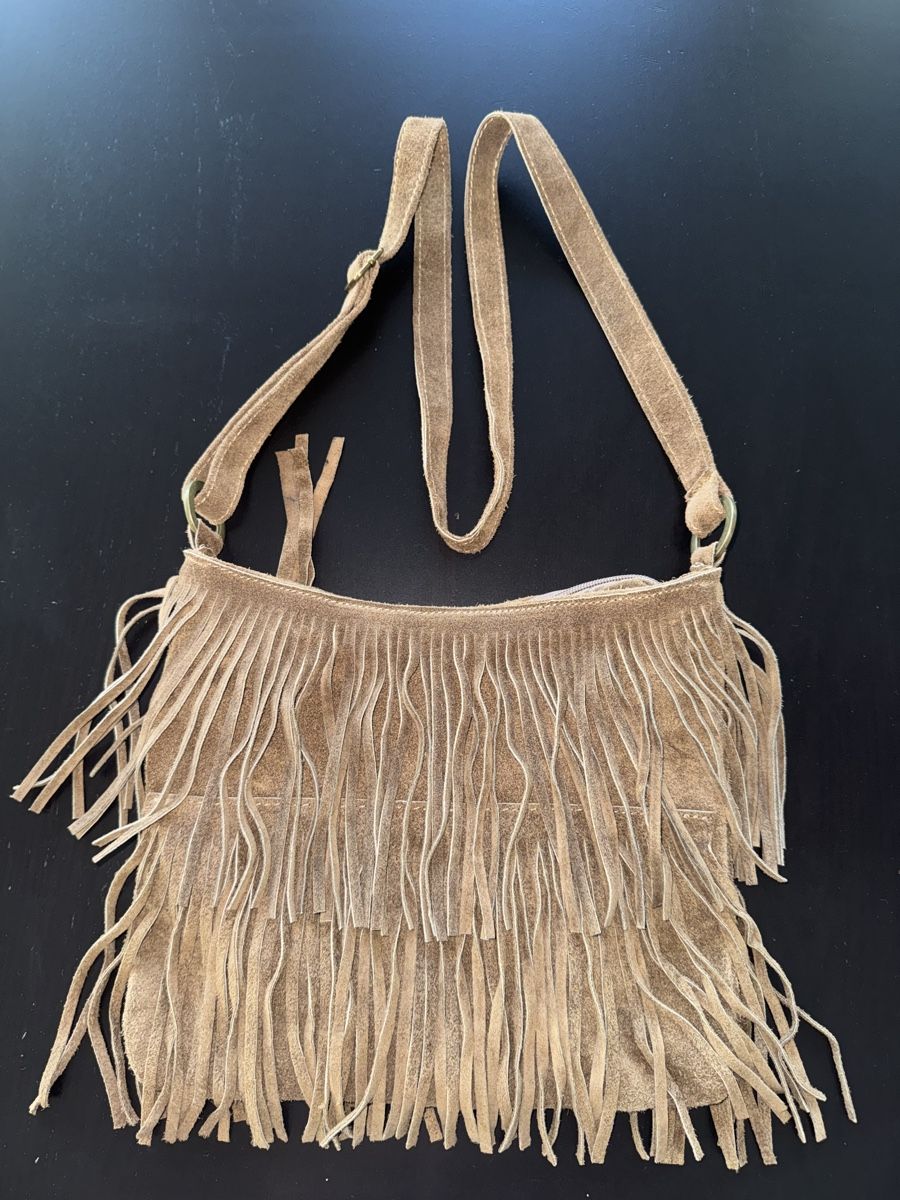 Borse da donna: Wildleder Fransen Tasche, beige, Top Zustand – Nuovo (secondo la descrizione) da Zürich venduto da Jen10 1