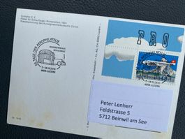 50. Tg Aerophilatelie auf Karte Int. Schaufliegen Romanshorn
