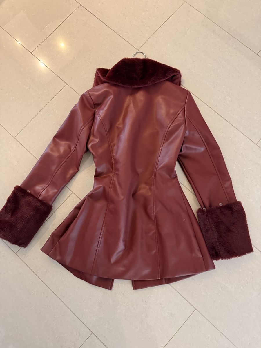 Giacche: Bordeaux PU Leder Jacke  – Nuovo (secondo la descrizione) da Binz venduto da Ladykatsumii 1