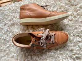 PAUL GREEN Sneakers Gr. 7 / 40.5 Cognacbraun Neu 1x getragen