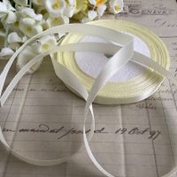 Satin Band Ruban 20M ecru champagne Satinband