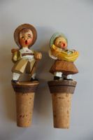 Korkzapfen mit Jodlerpaar, geschnitzt