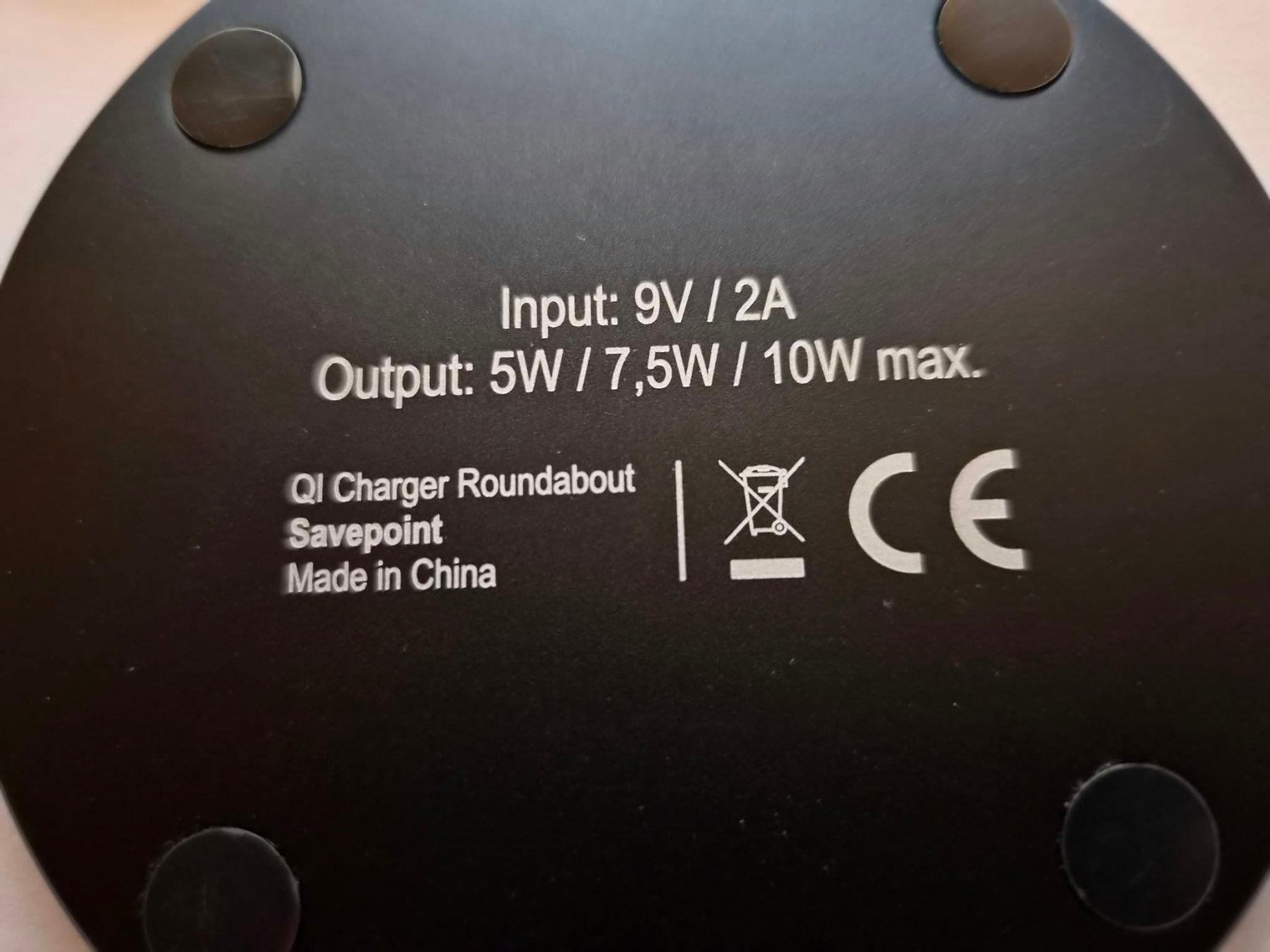 Caricabatterie: Qi Ladestation Savepoint Roundabout Wireless Charger – Usato da Amriswil venduto da Alfaromeo007 2
