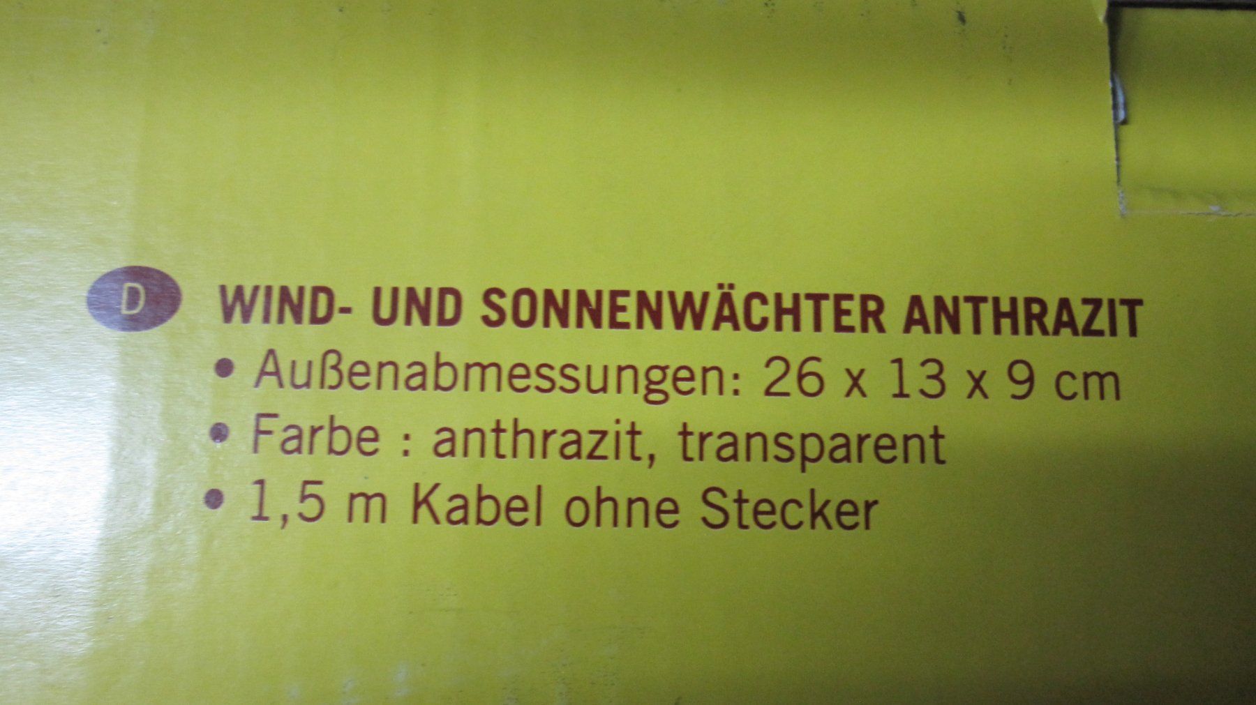 Fumetti: Wind- und Sonnenwächter Anthrazit neu – Nuovo e nell'imballaggio originale da Dotzigen venduto da Coop020 2