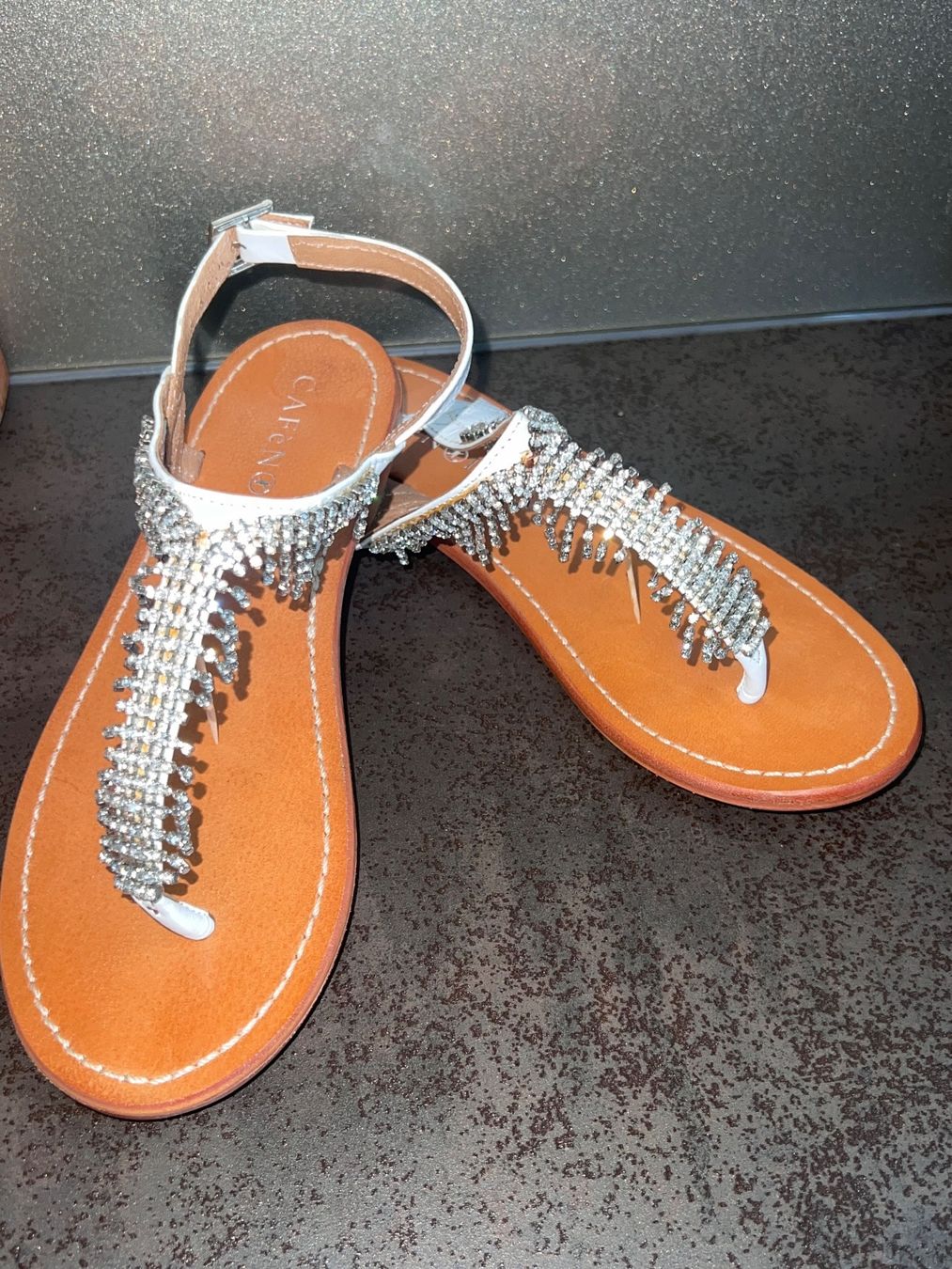 Damenschuhe: Leder Sandale CAFèNoir 36 neu – Neu (gemäss Beschreibung) aus Dornach von samuti