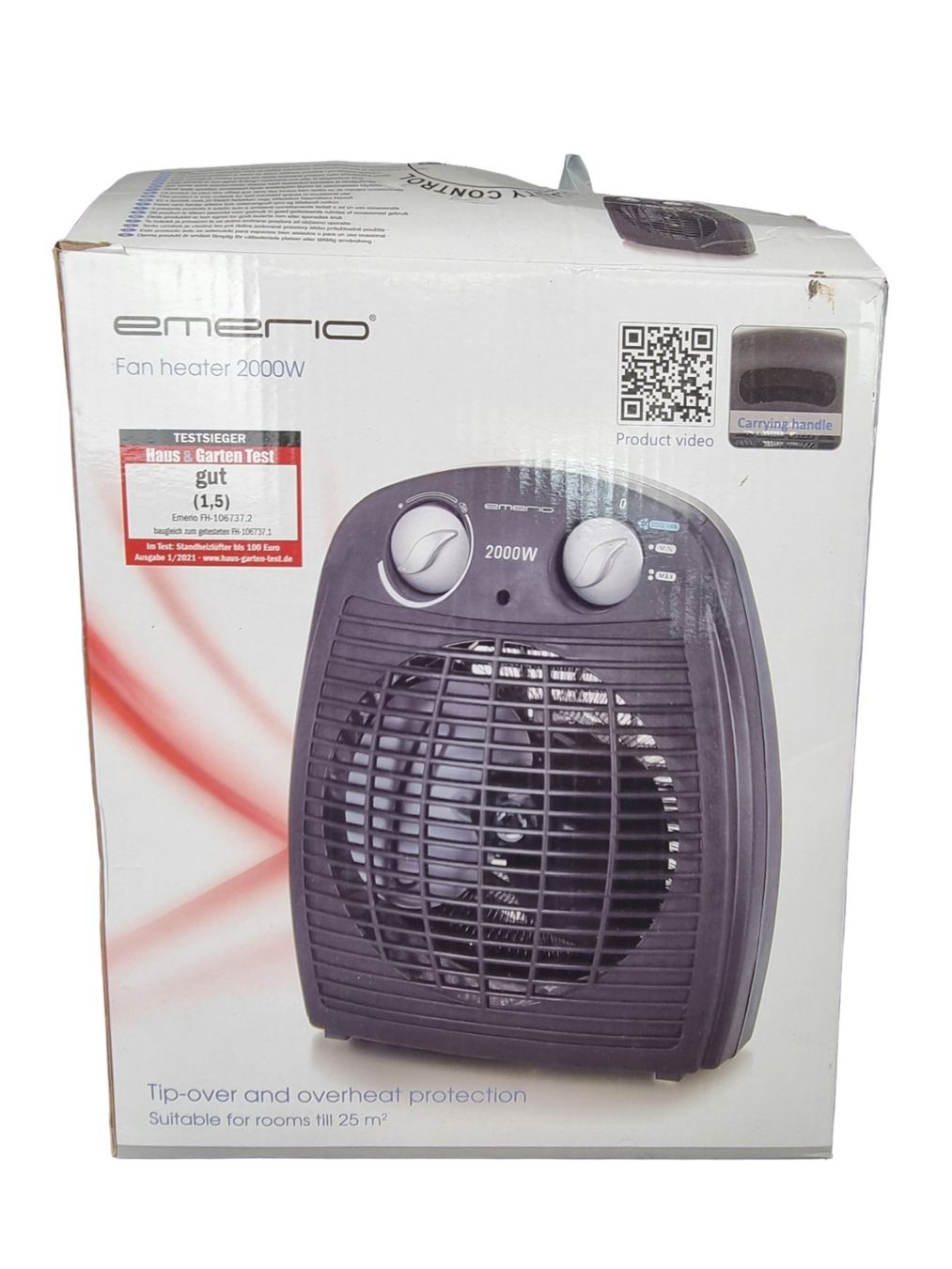 Radiatori: EMERIO Heizlüfter 2000W – Nuovo (secondo la descrizione) da Wangen b. Olten venduto da Restwert_Wangen 2