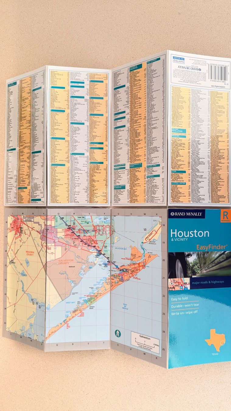 Cartine & Atlanti: Laminierte Karte von Houston – Usato da Würenlos venduto da Abracadabra26 2